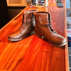 Women's JustFab brown boots,  size 9.5